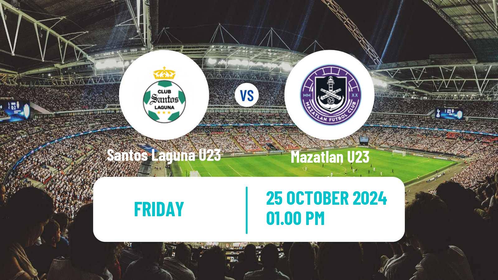 Soccer Mexican Liga MX U23 Santos Laguna U23 - Mazatlan U23