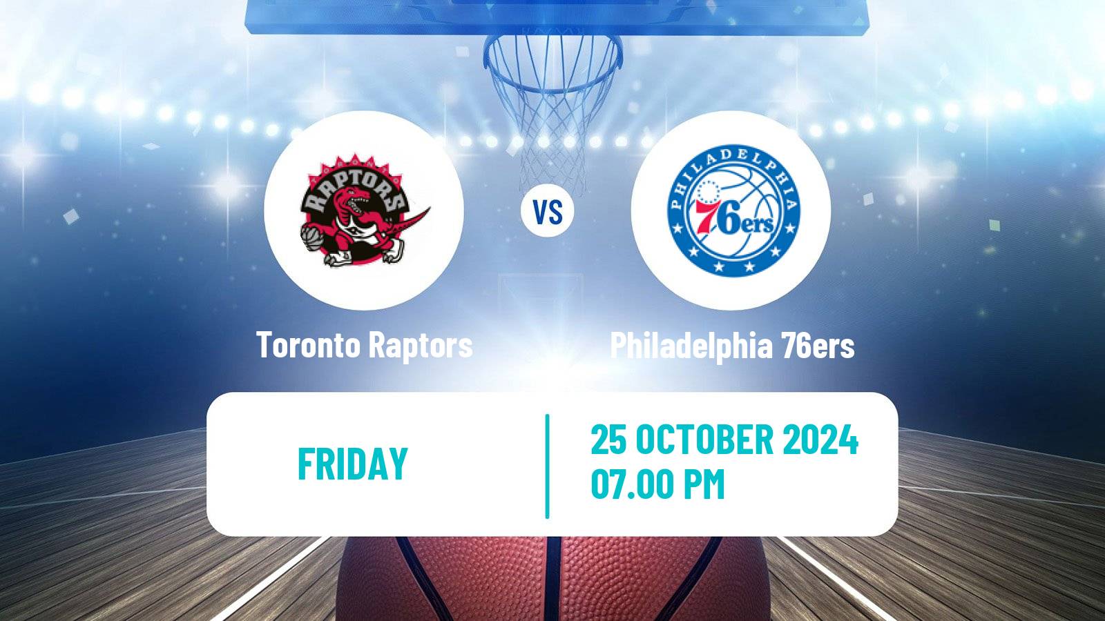 Basketball NBA Toronto Raptors - Philadelphia 76ers