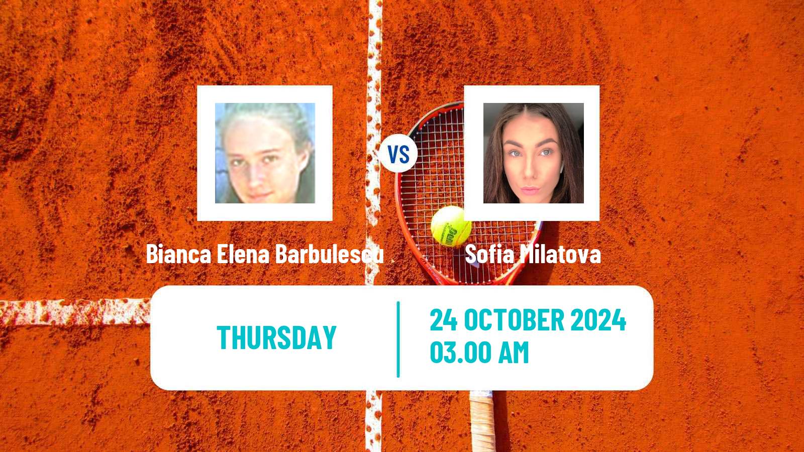 Tennis ITF W35 Heraklion 2 Women Bianca Elena Barbulescu - Sofia Milatova