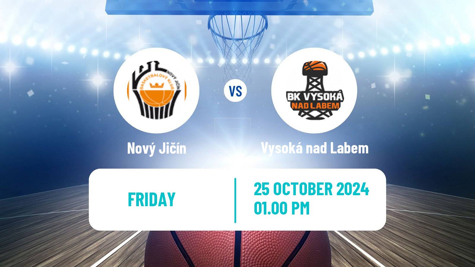 Basketball Czech 1 Liga Basketball Nový Jičín - Vysoká nad Labem