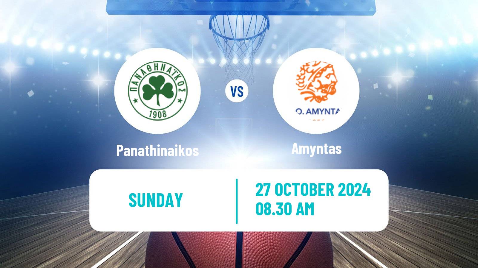 Basketball Greek Basket League A1 Women Panathinaikos - Amyntas