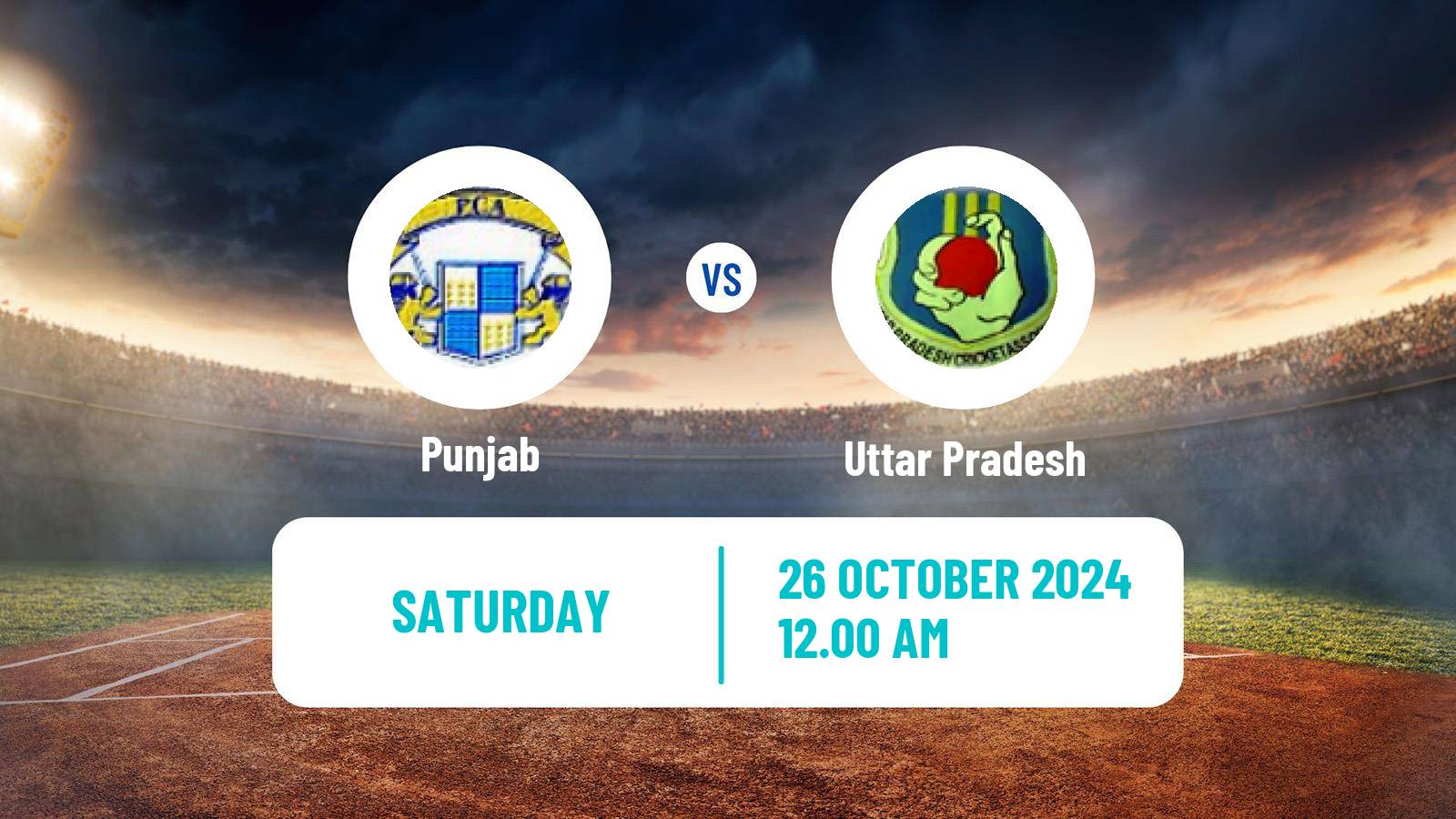 Cricket Ranji Trophy Punjab - Uttar Pradesh