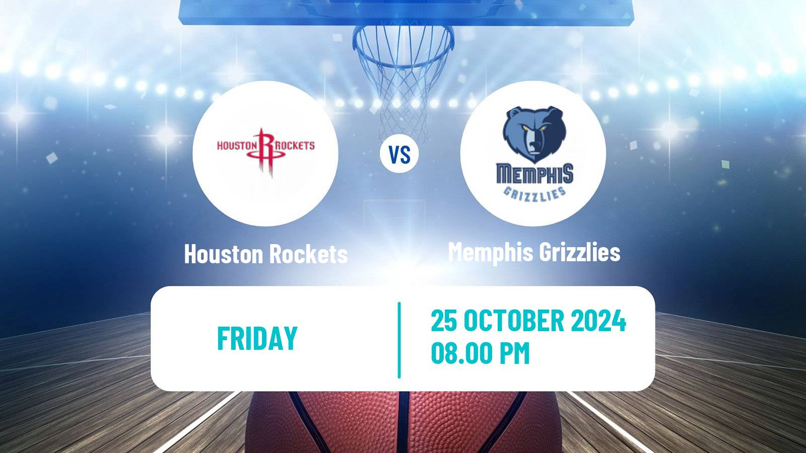 Basketball NBA Houston Rockets - Memphis Grizzlies