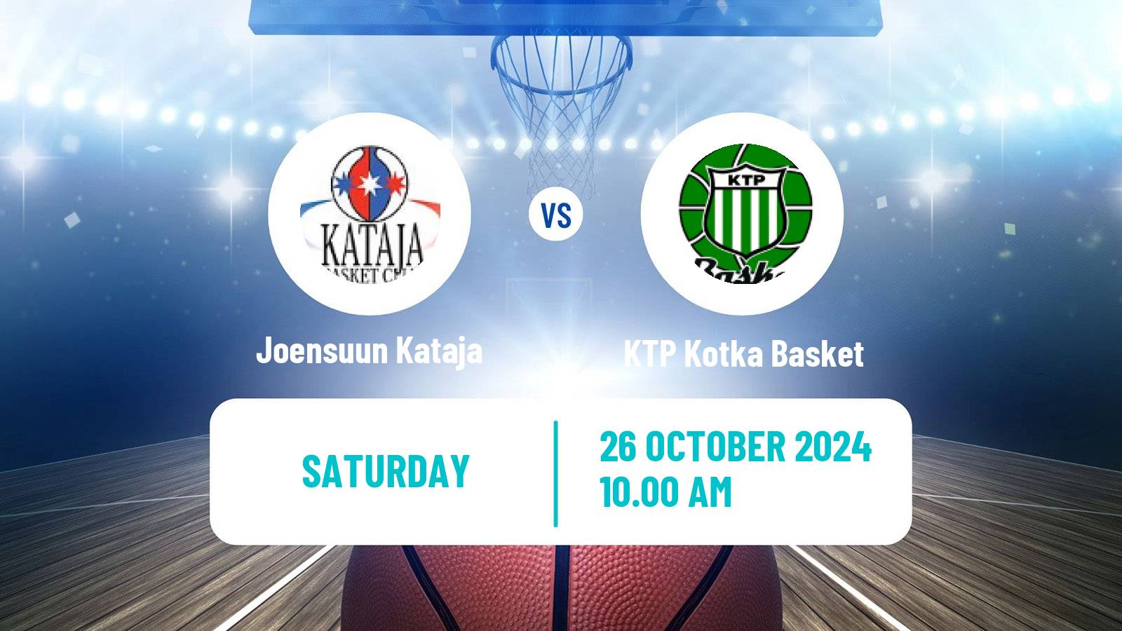 Basketball Finnish Korisliiga Joensuun Kataja - KTP Kotka Basket