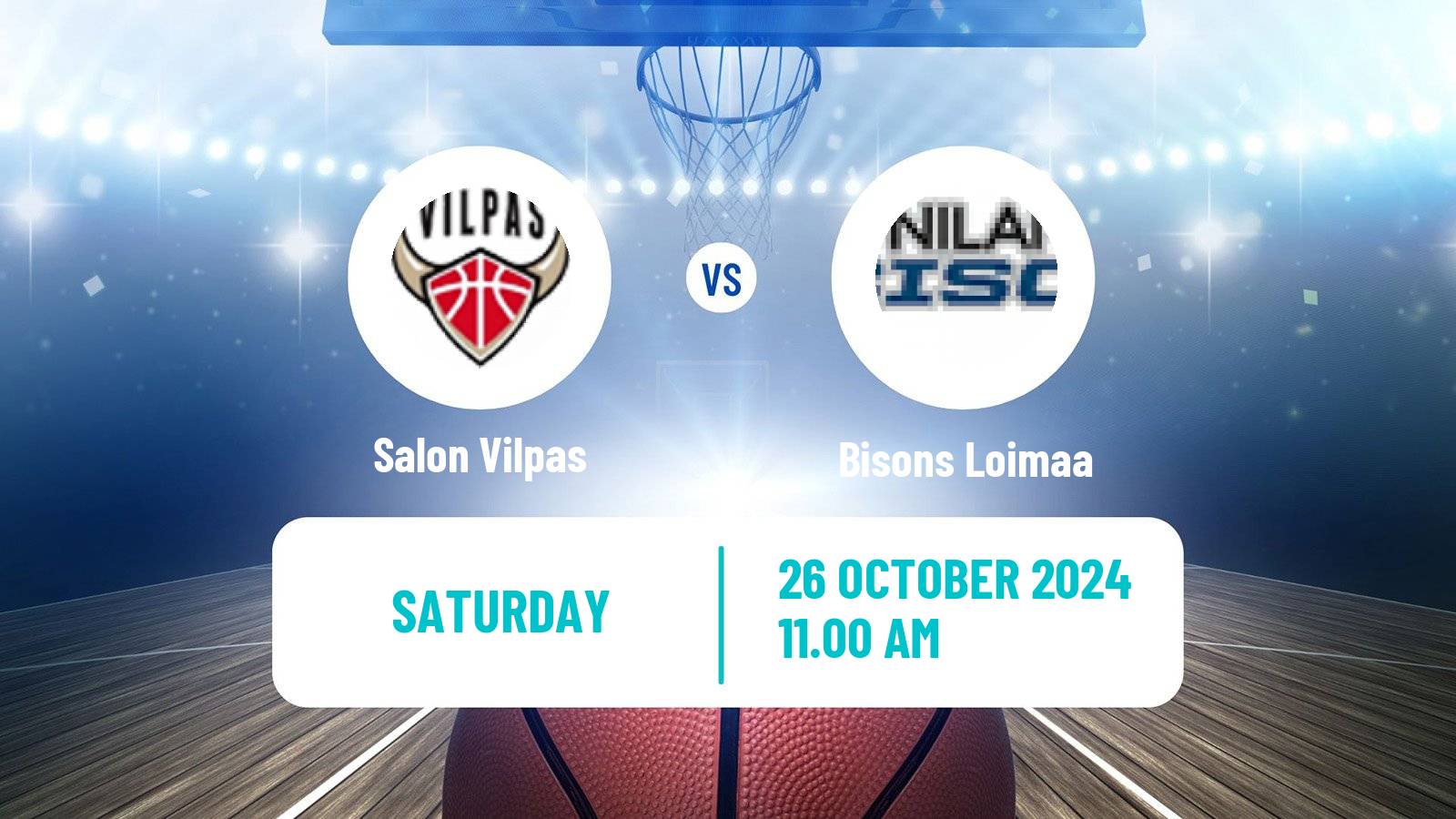 Basketball Finnish Korisliiga Salon Vilpas - Bisons Loimaa