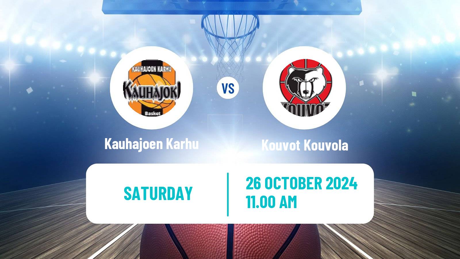 Basketball Finnish Korisliiga Kauhajoen Karhu - Kouvot Kouvola