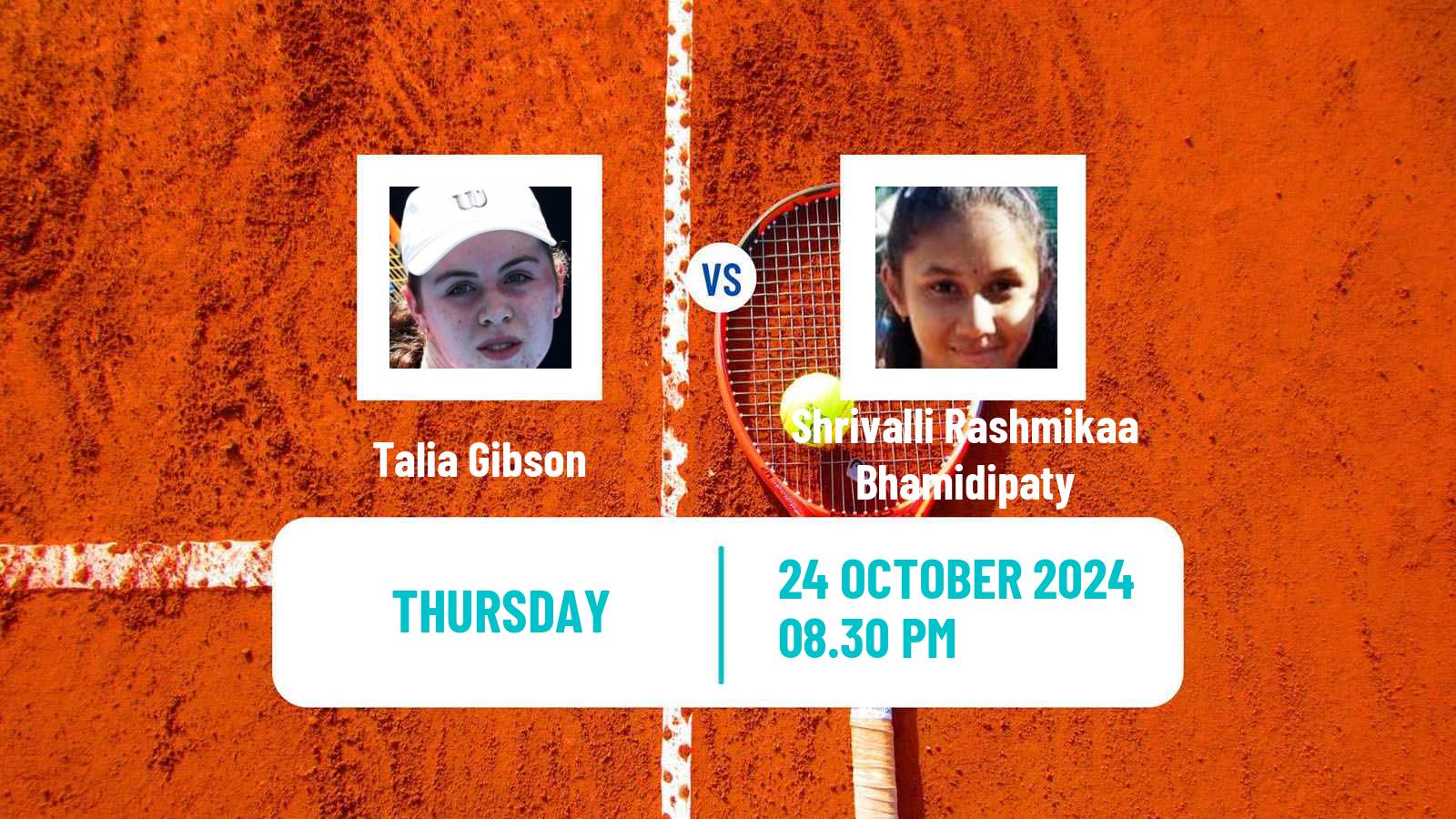 Tennis ITF W75 Playford Women Talia Gibson - Shrivalli Rashmikaa Bhamidipaty