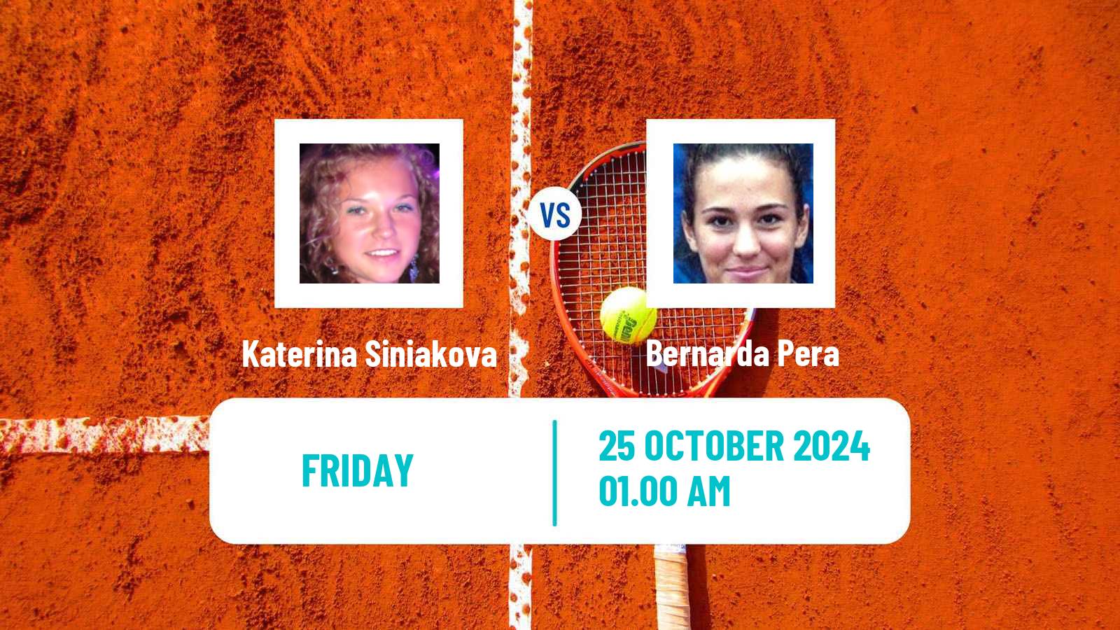 Tennis WTA Guangzhou Katerina Siniakova - Bernarda Pera