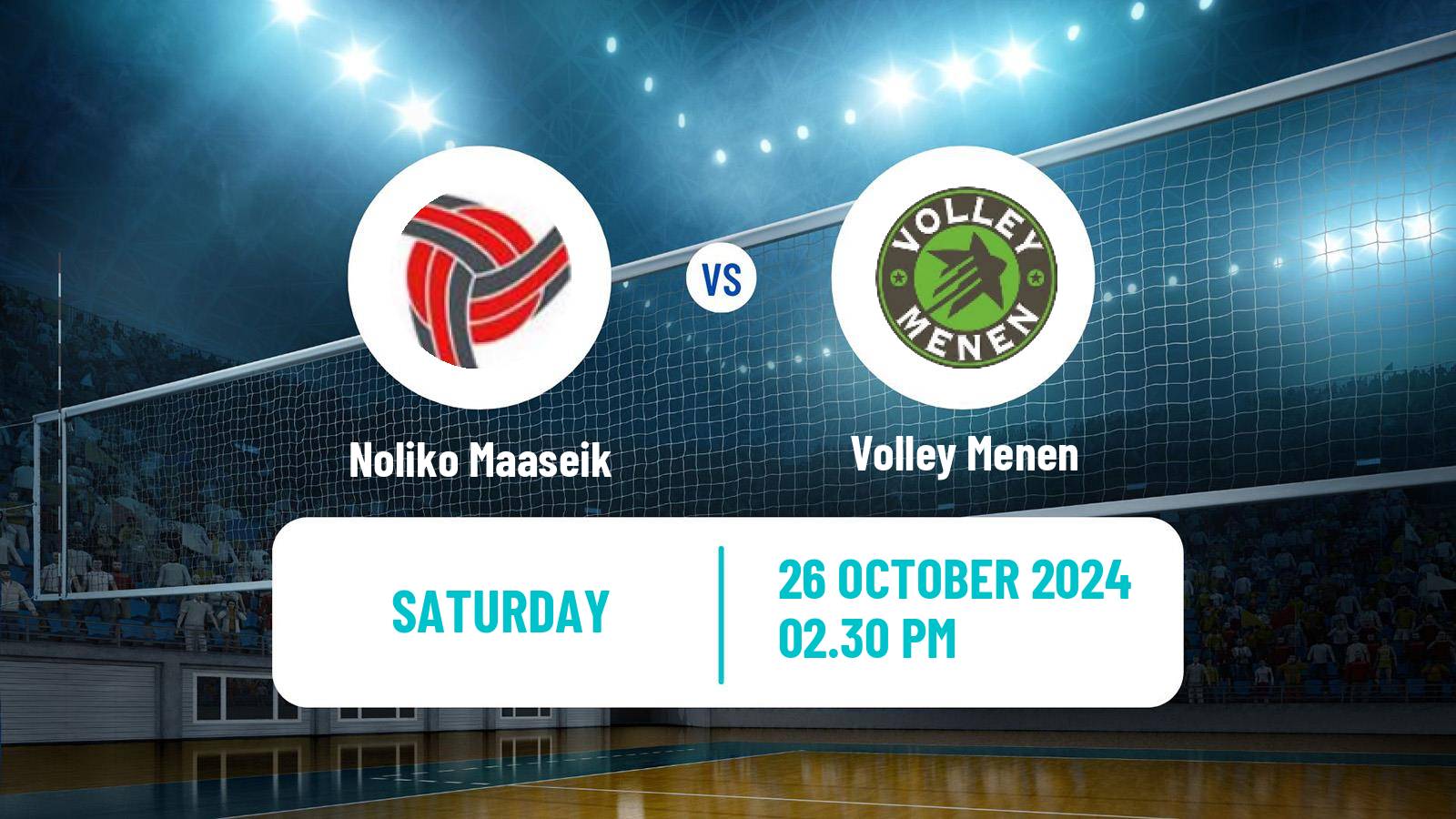 Volleyball Belgian League Volleyball Noliko Maaseik - Menen