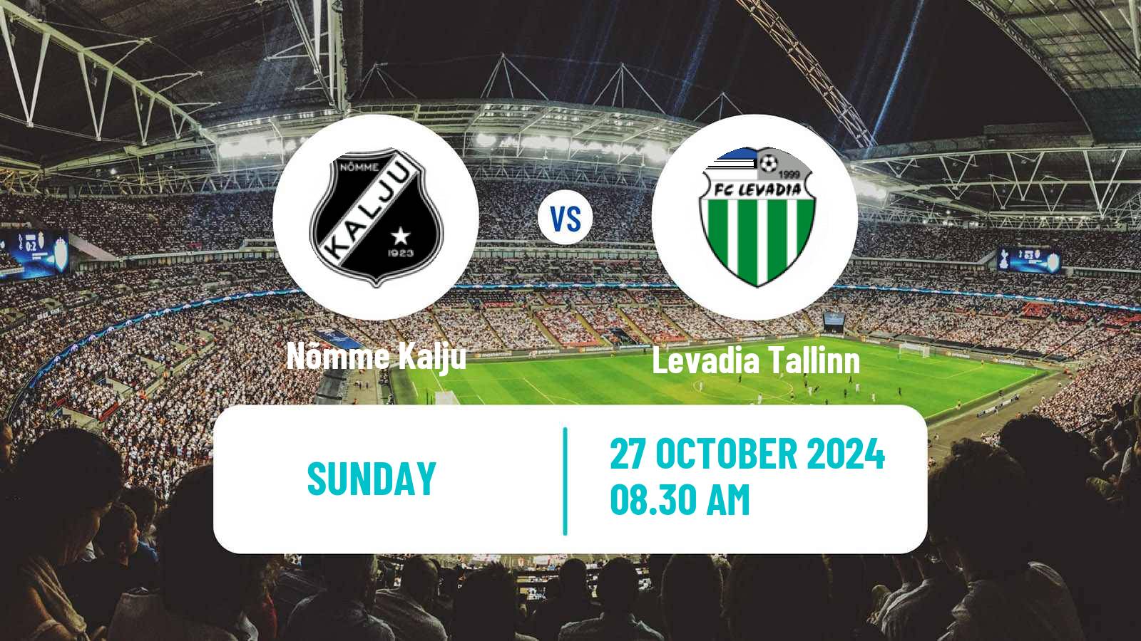 Soccer Estonian Meistriliiga Nõmme Kalju - Levadia Tallinn