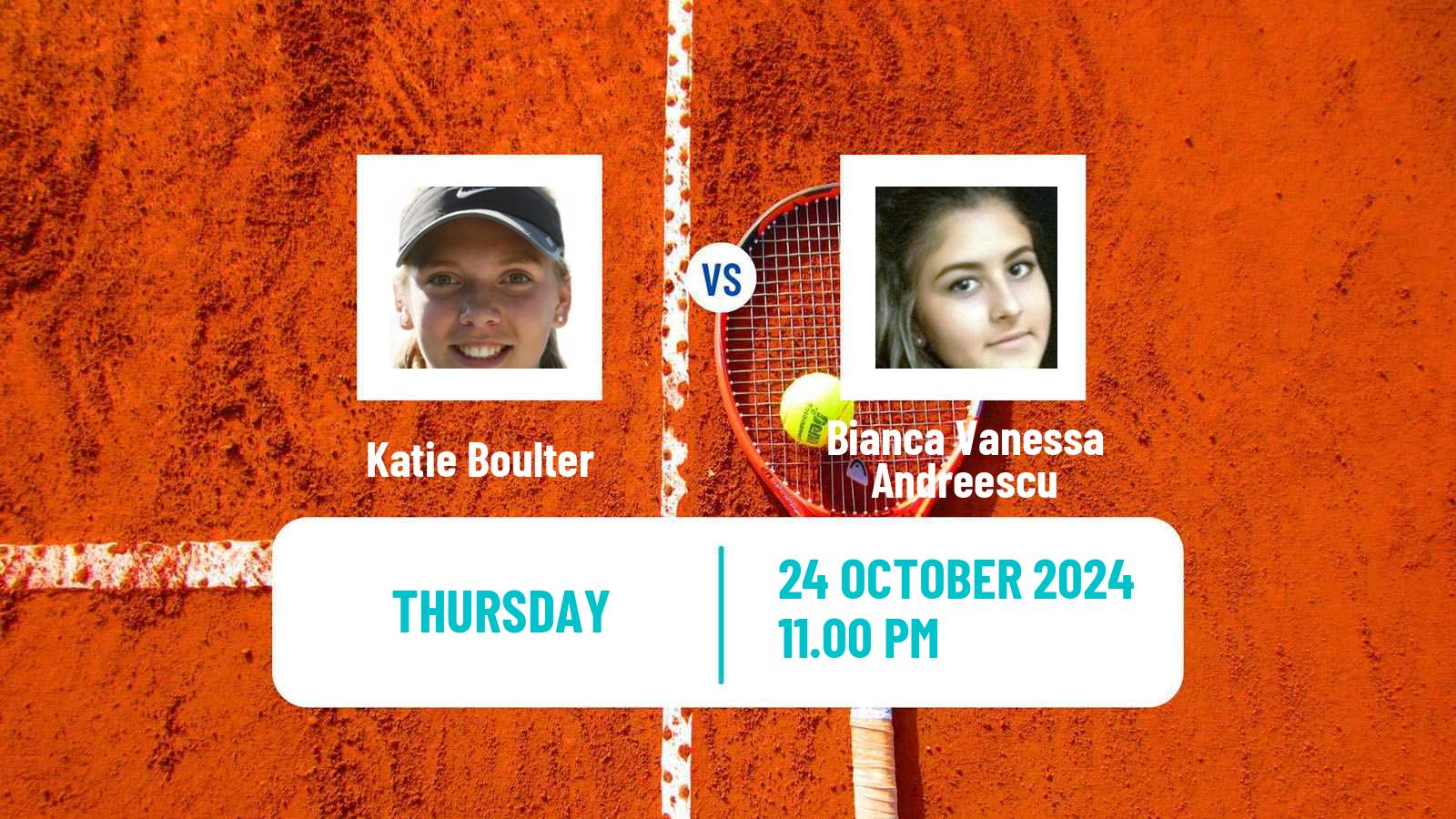 Tennis WTA Tokyo Katie Boulter - Bianca Vanessa Andreescu