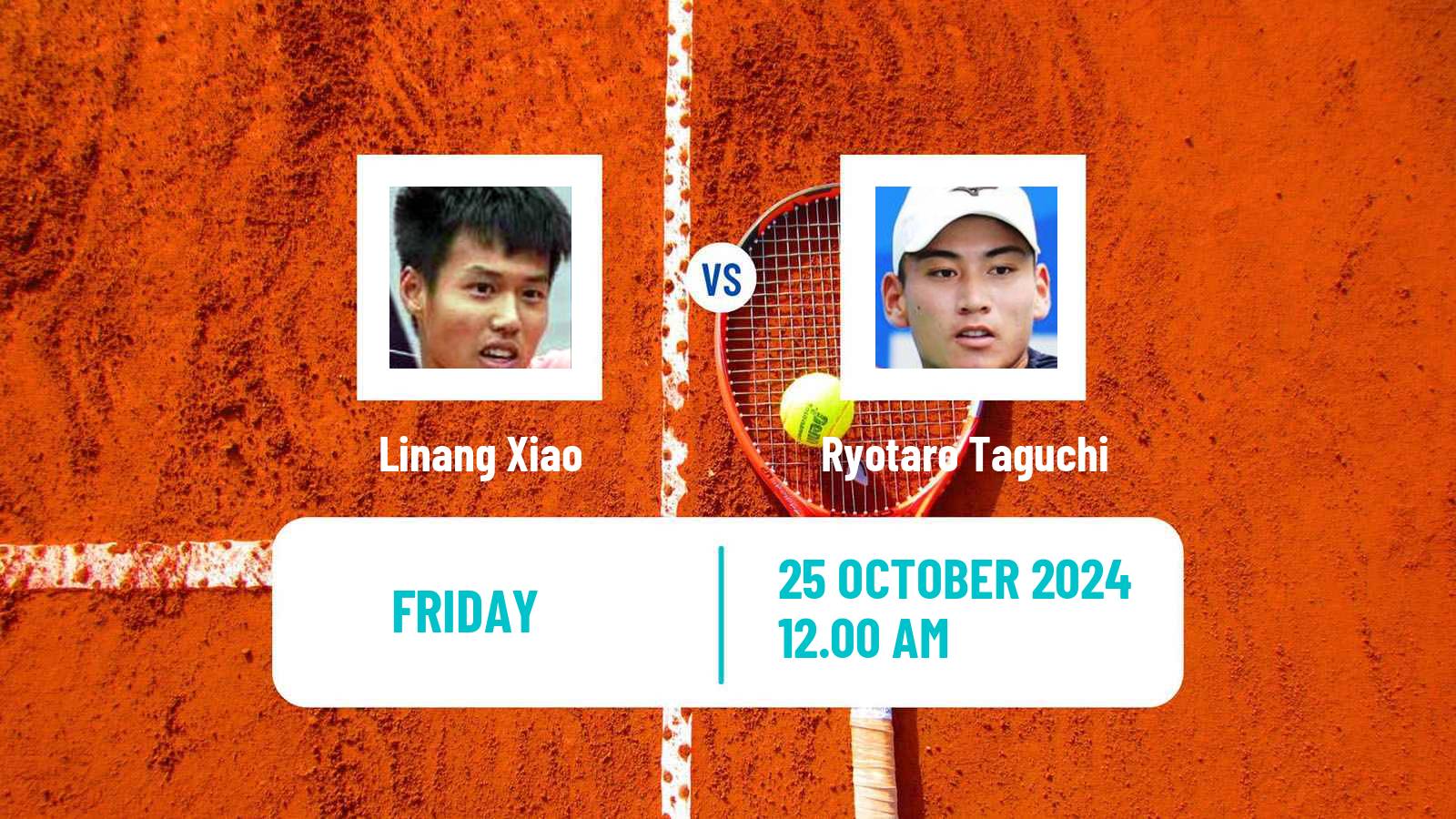 Tennis ITF M25 Huzhou Men Linang Xiao - Ryotaro Taguchi