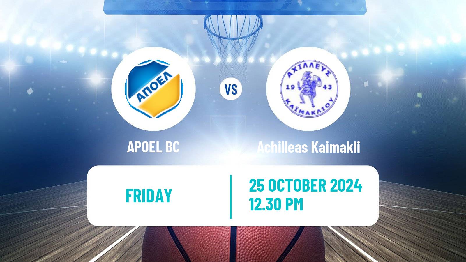 Basketball Cypriot Division A Basketball APOEL - Achilleas Kaimakli