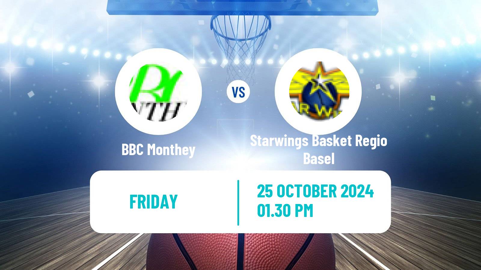 Basketball Swiss SB League Basketball Monthey - Starwings Basket Regio Basel