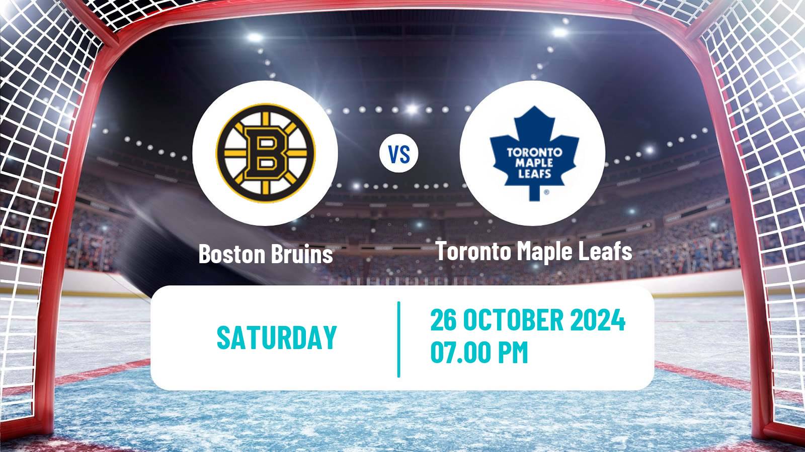 Hockey NHL Boston Bruins - Toronto Maple Leafs