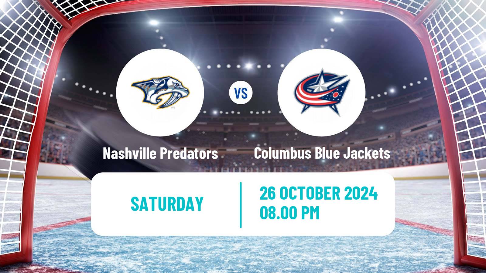 Hockey NHL Nashville Predators - Columbus Blue Jackets