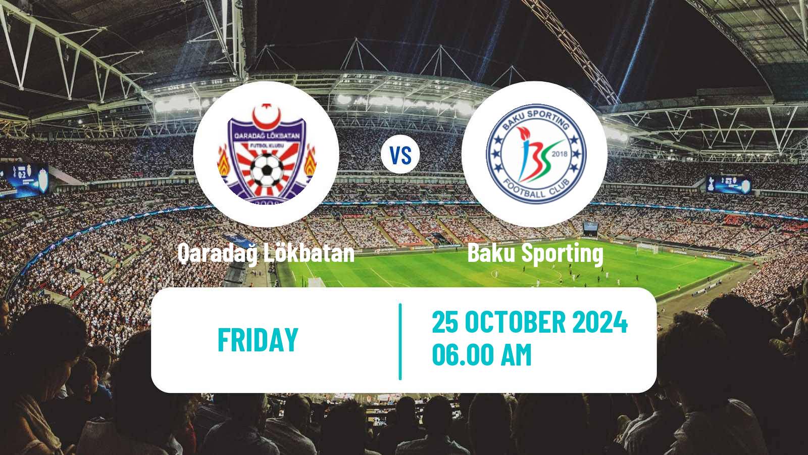 Soccer Azerbaijan First Division Qaradağ Lökbatan - Baku Sporting