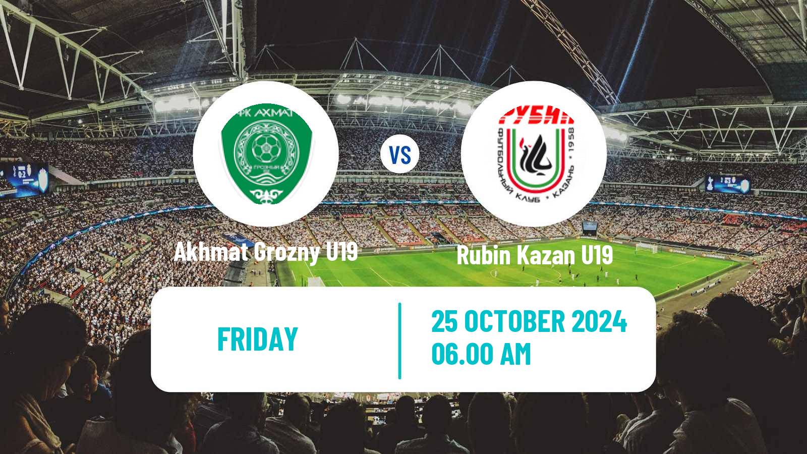 Soccer Russian Youth League Akhmat Grozny U19 - Rubin Kazan U19