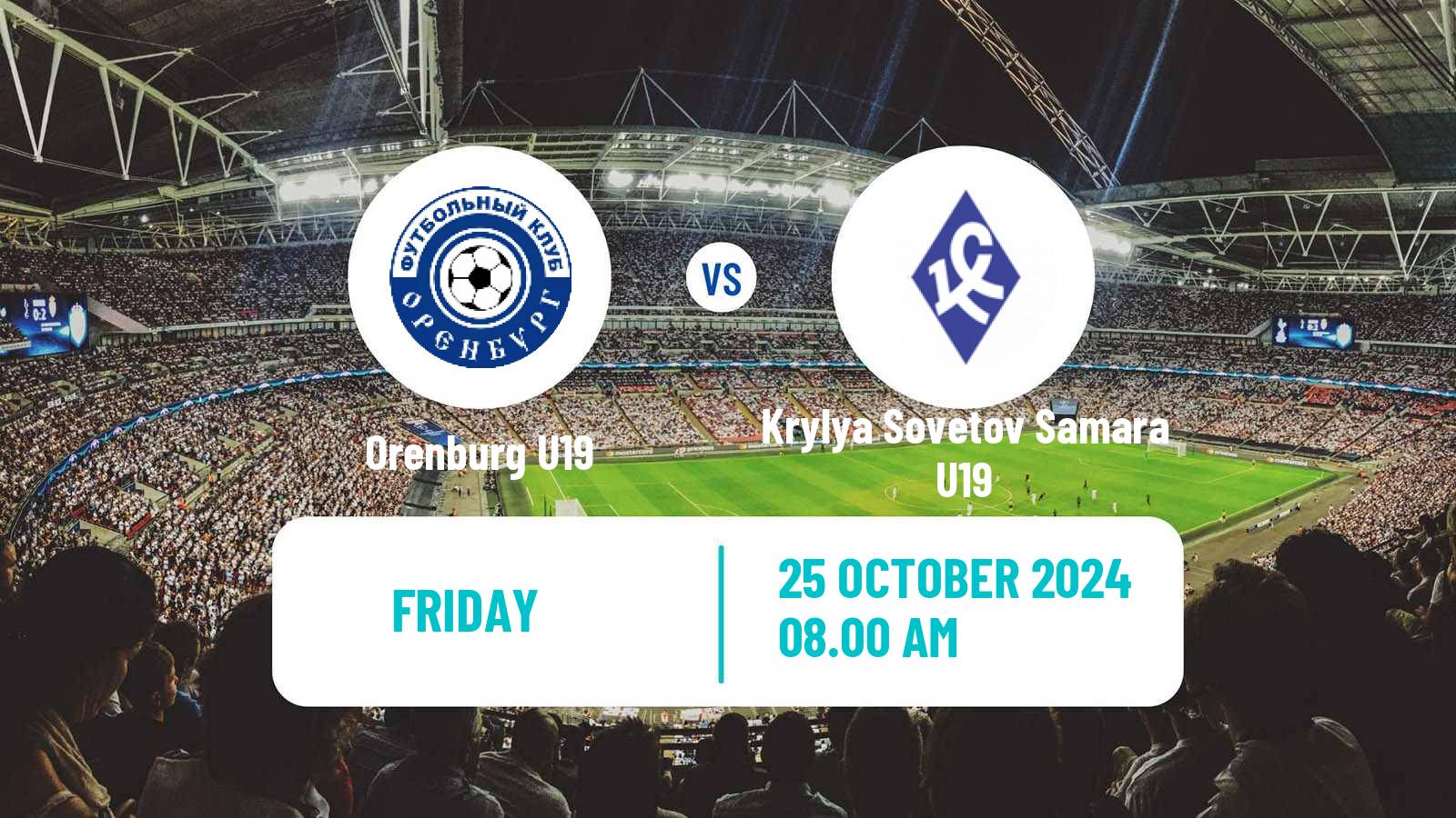 Soccer Russian Youth League Orenburg U19 - Krylya Sovetov Samara U19