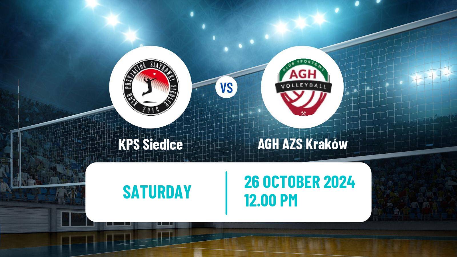 Volleyball Polish I Liga Volleyball Siedlce - AGH AZS Kraków