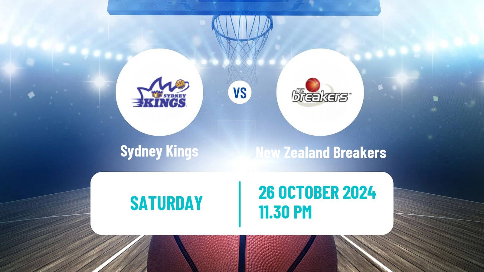 Basketball Australian NBL Sydney Kings - New Zealand Breakers