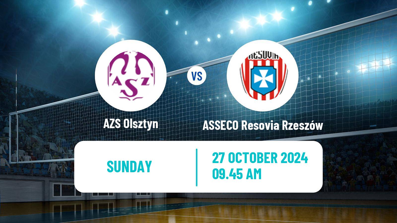 Volleyball Polish PlusLiga AZS Olsztyn - ASSECO Resovia Rzeszów