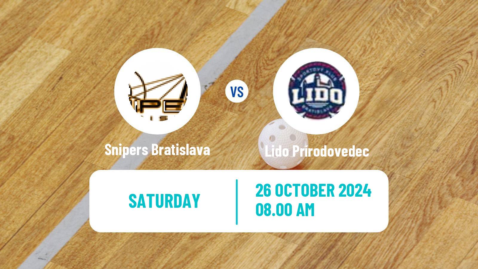 Floorball Slovak Extraliga Floorball Snipers Bratislava - Lido Prírodovedec