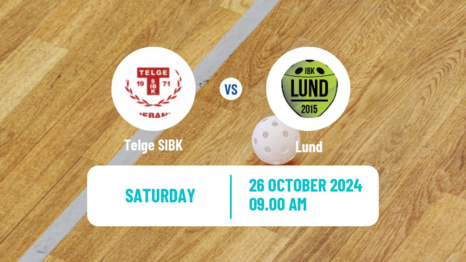 Floorball Swedish Superligan Floorball Women Telge - Lund