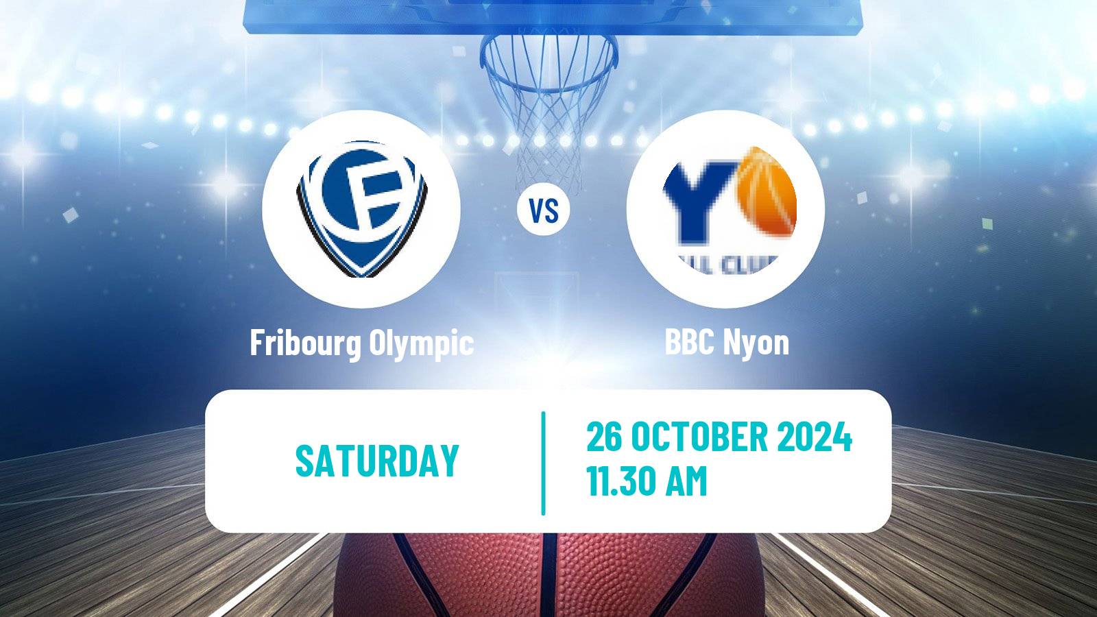 Basketball Swiss SB League Basketball Fribourg Olympic - BBC Nyon