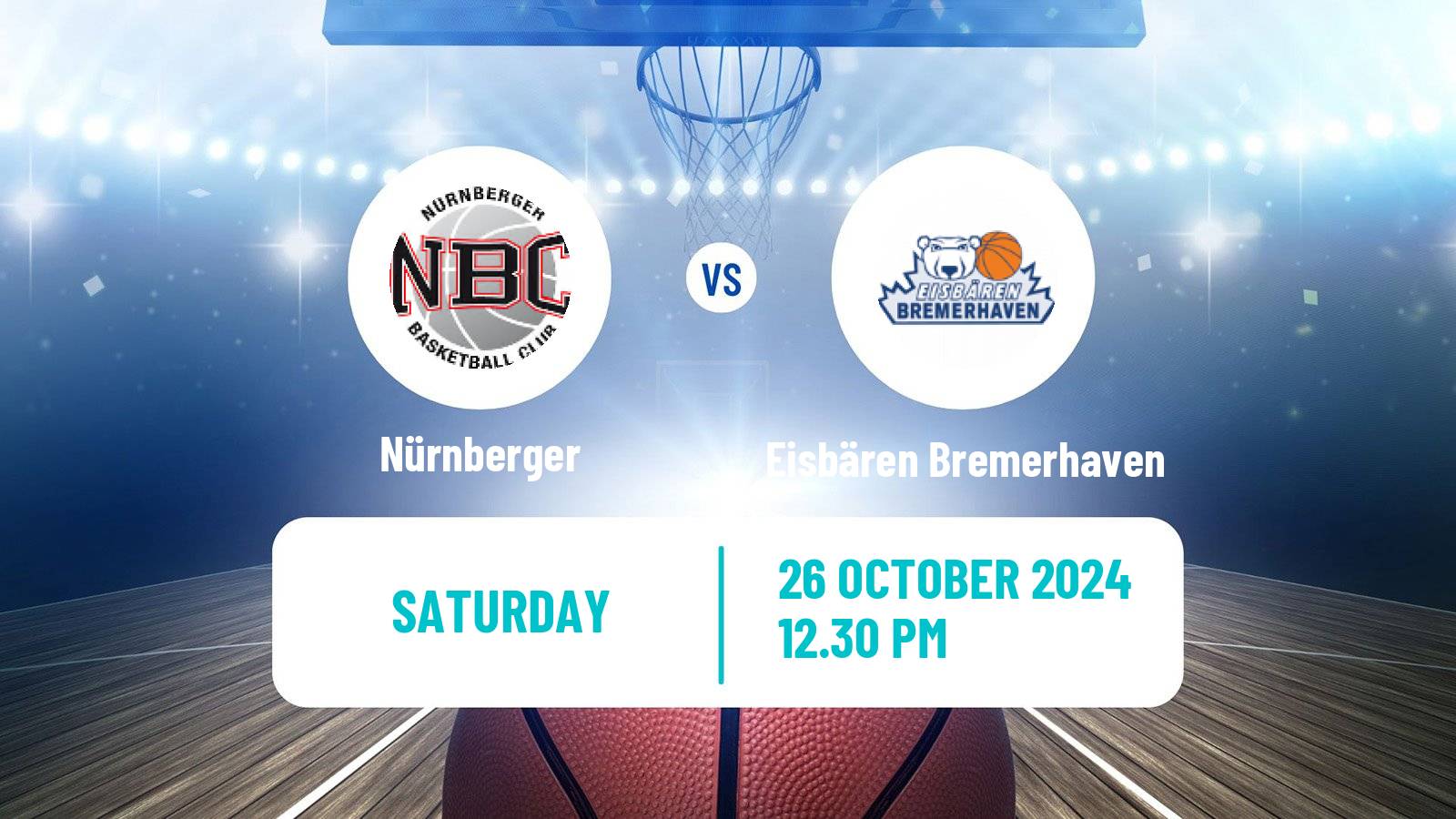 Basketball German Pro A Basketball Nürnberger - Eisbären Bremerhaven