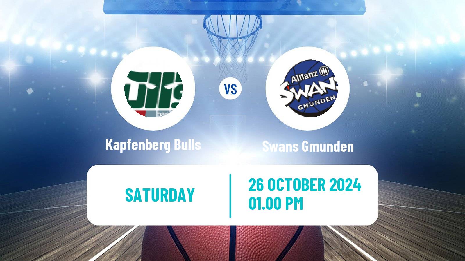 Basketball Austrian Superliga Basketball Kapfenberg Bulls - Swans Gmunden