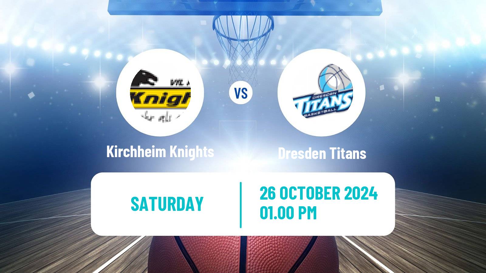 Basketball German Pro A Basketball Kirchheim Knights - Dresden Titans