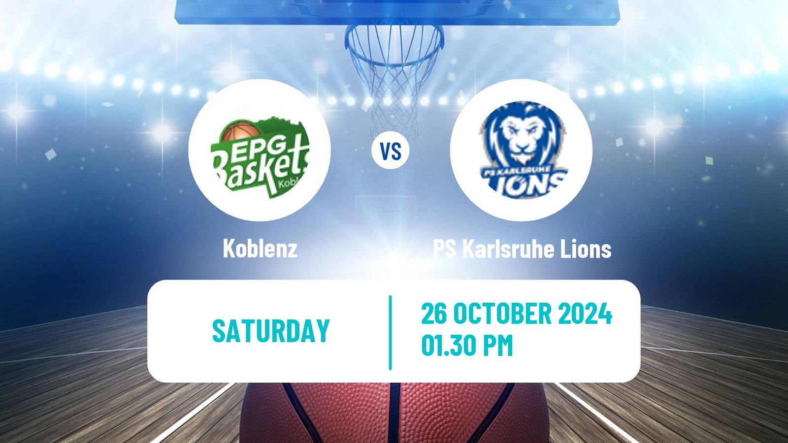 Basketball German Pro A Basketball Koblenz - PS Karlsruhe Lions