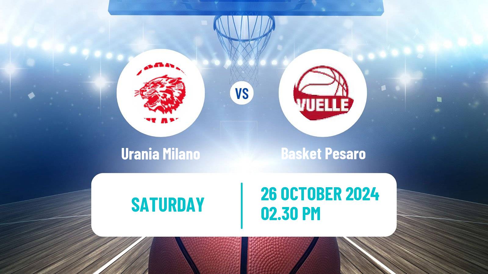 Basketball Italian Serie A2 Basketball Urania Milano - Basket Pesaro