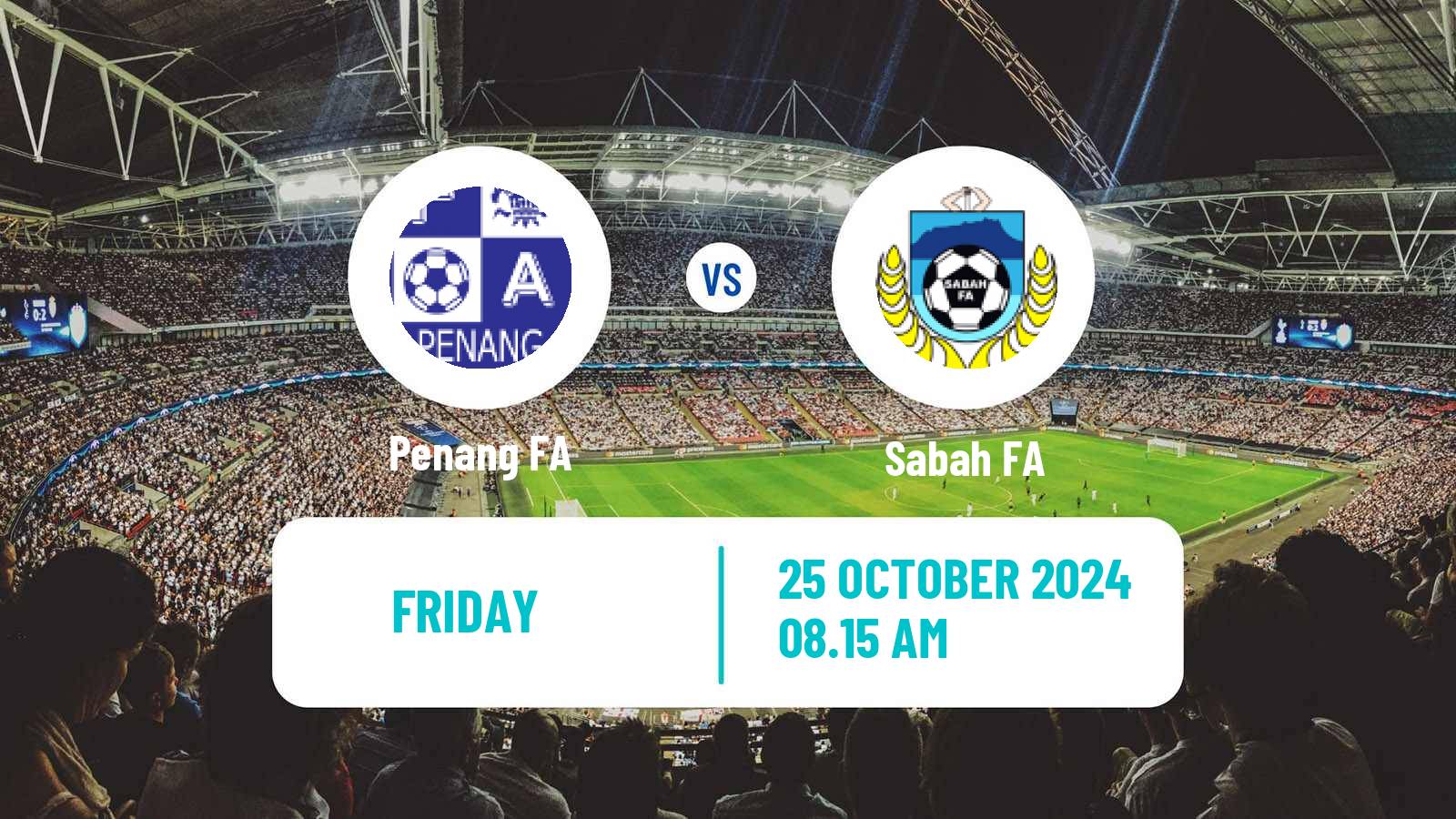 Soccer Malaysian Super League Penang - Sabah FA