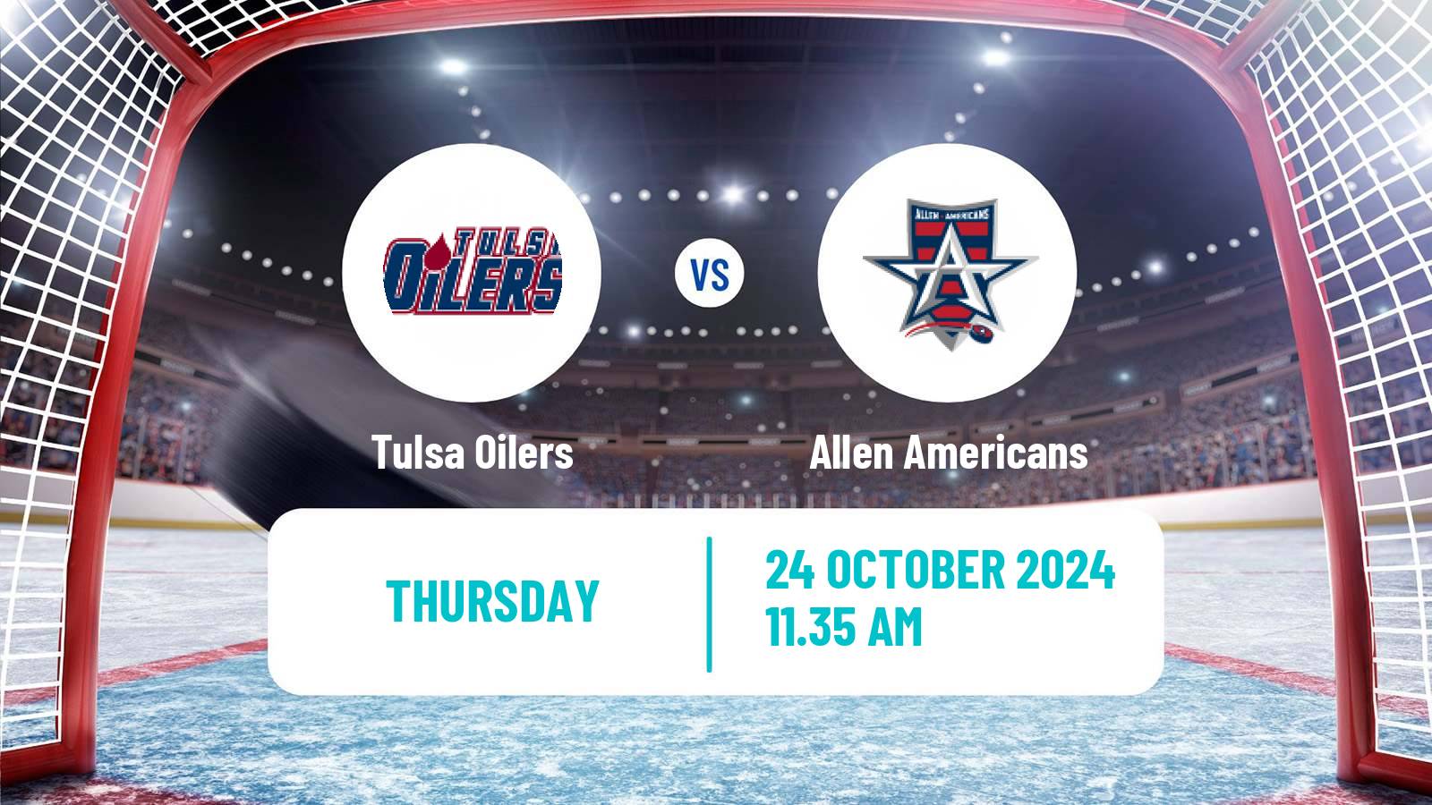 Hockey ECHL Tulsa Oilers - Allen Americans