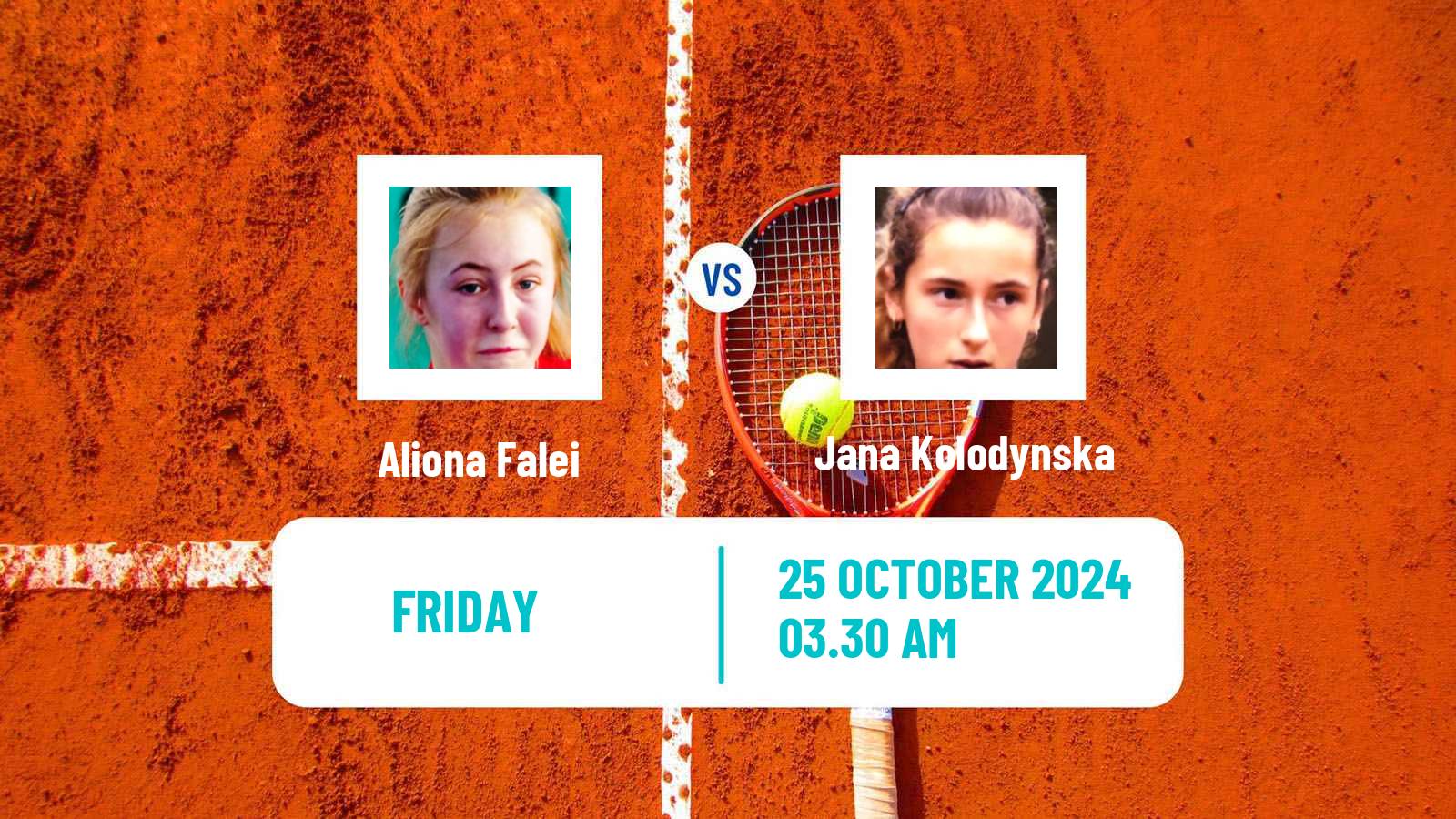 Tennis ITF W35 Kayseri Women Aliona Falei - Jana Kolodynska