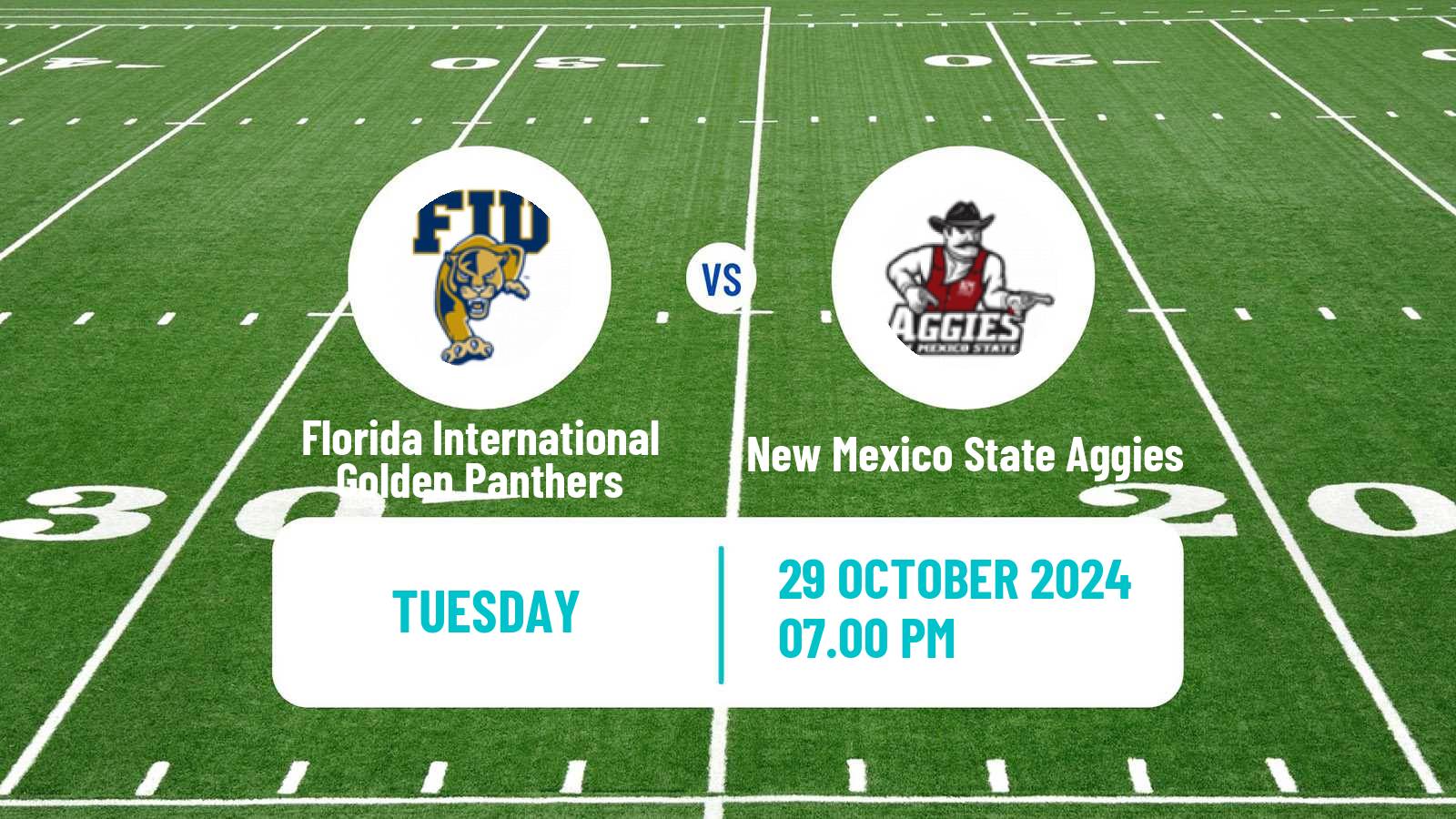 American football NCAA College Football Florida International Golden Panthers - New Mexico State Aggies