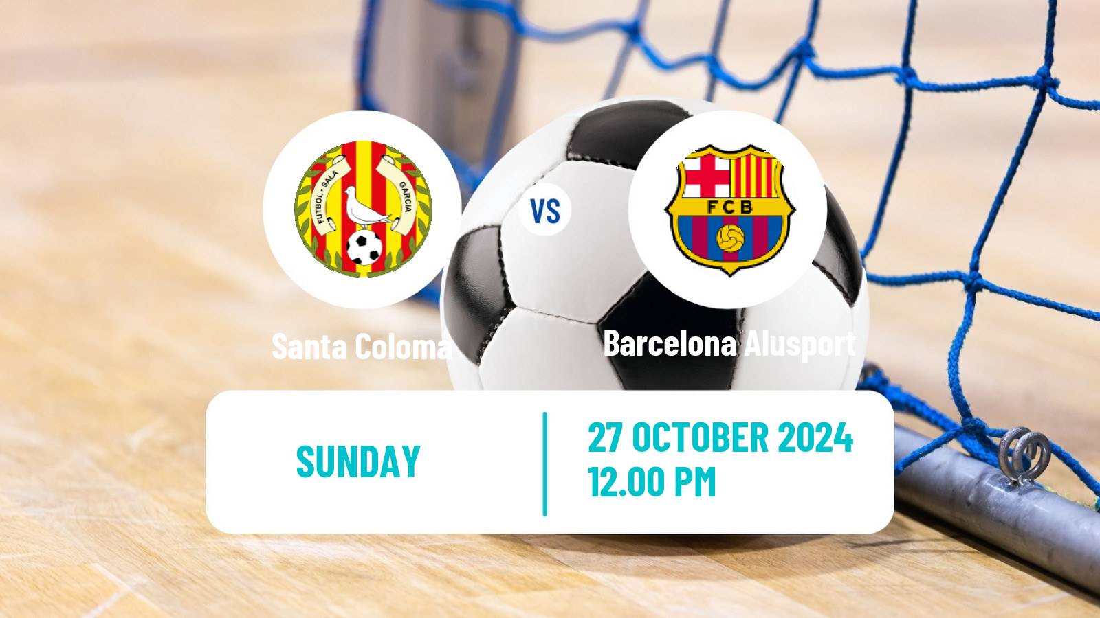 Futsal Spanish Primera Division Futsal Santa Coloma - Barcelona Alusport