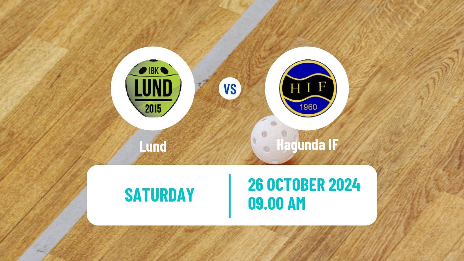 Floorball Swedish Allsvenskan Floorball Lund - Hagunda