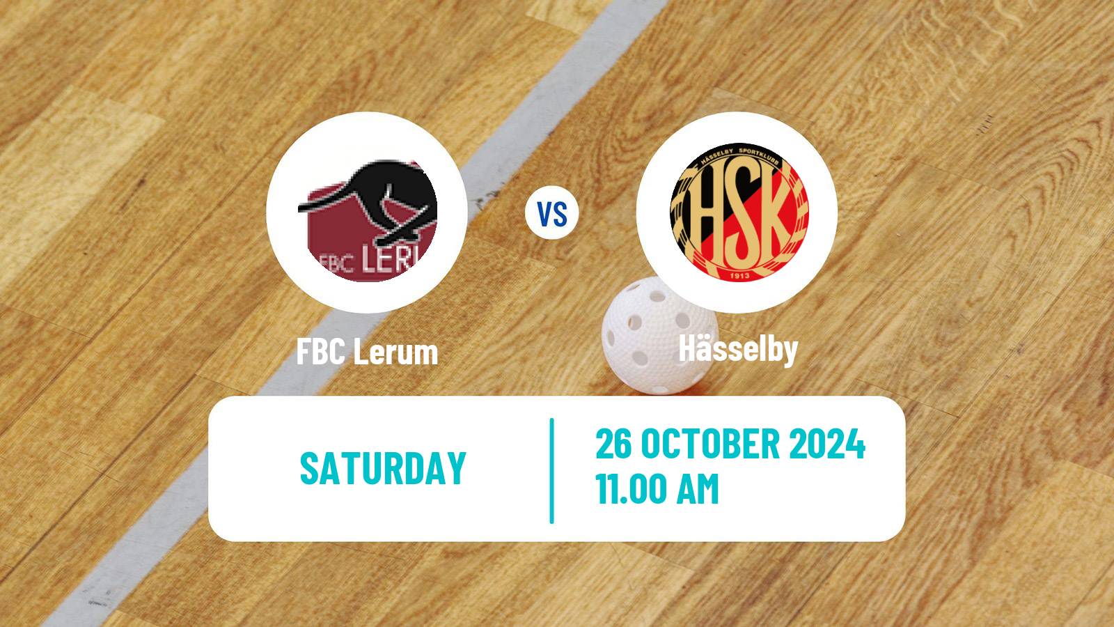 Floorball Swedish Allsvenskan Floorball Lerum - Hässelby