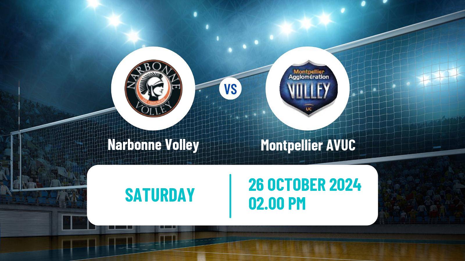 Volleyball French Ligue A Volleyball Narbonne Volley - Montpellier AVUC