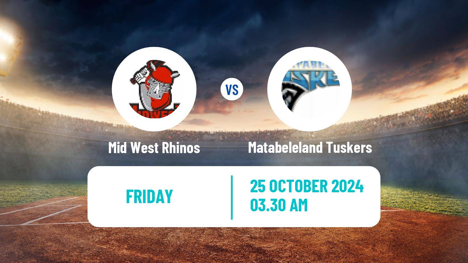 Cricket Zimbabwe Pro50 Championship Mid West Rhinos - Matabeleland Tuskers