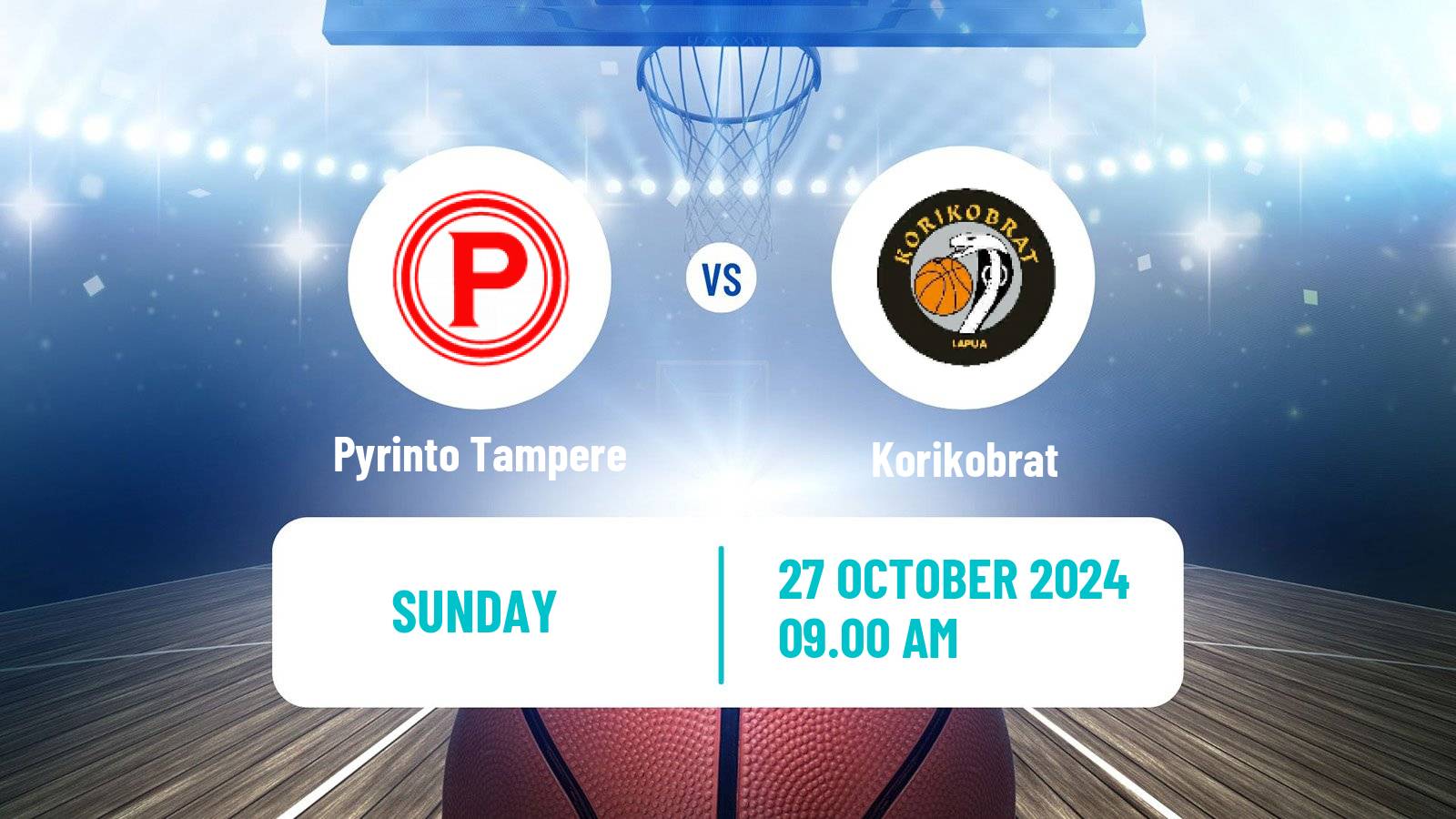 Basketball Finnish Korisliiga Pyrinto Tampere - Korikobrat