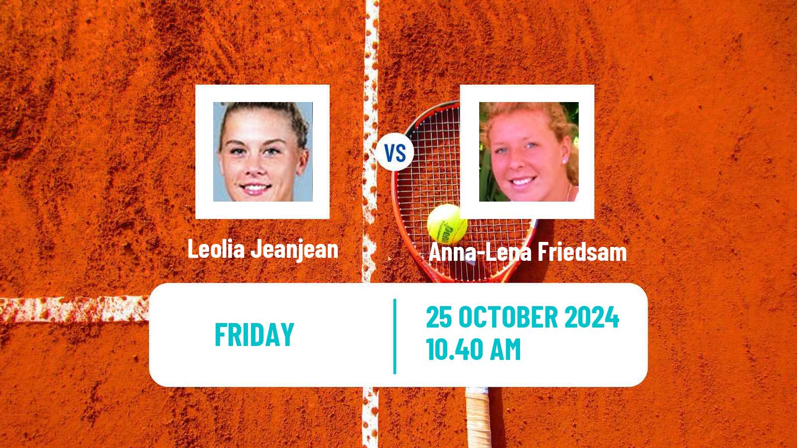 Tennis ITF W75 H Poitiers Women Leolia Jeanjean - Anna-Lena Friedsam