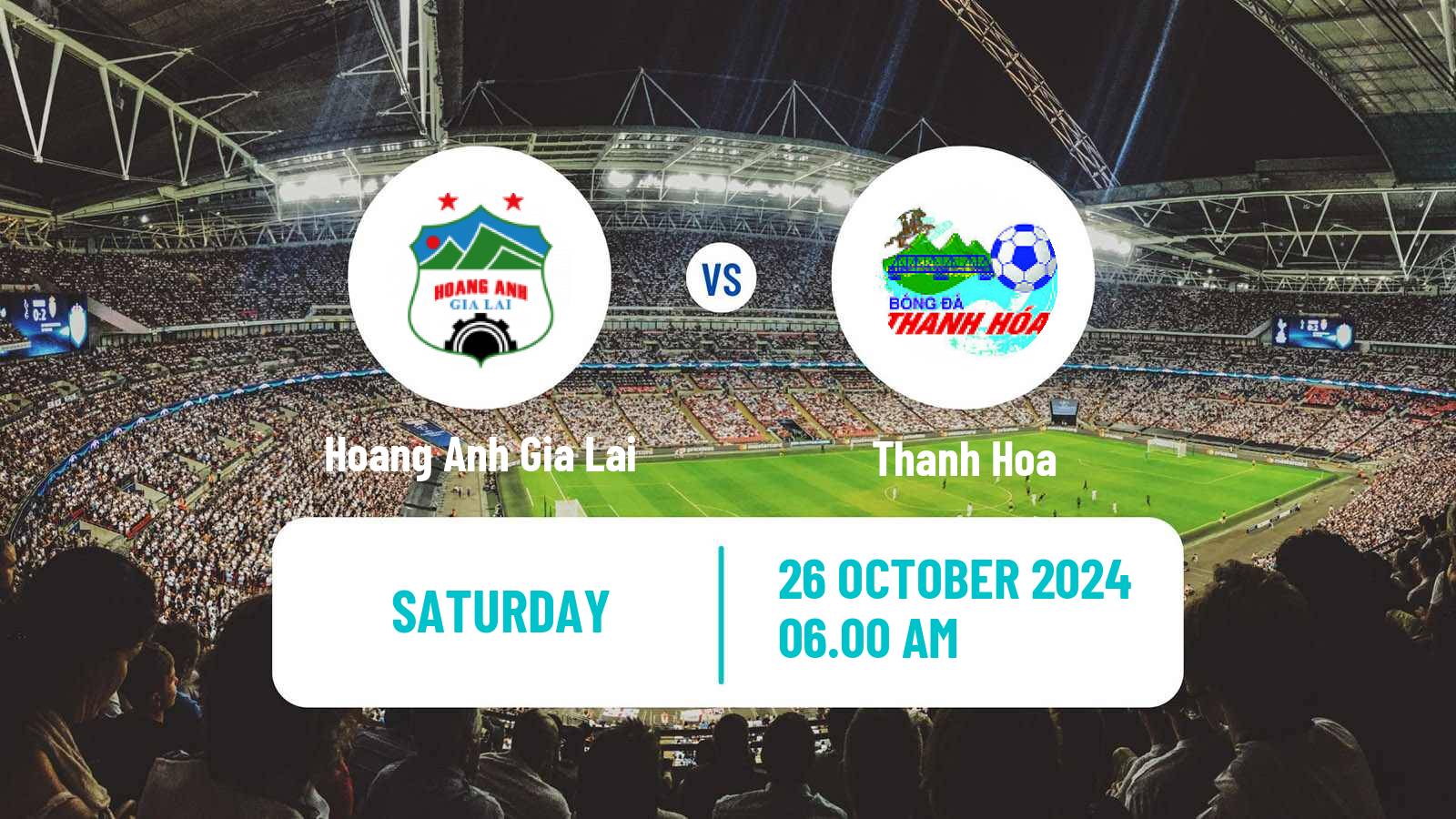 Soccer Vietnamese V League 1 Hoang Anh Gia Lai - Thanh Hoa