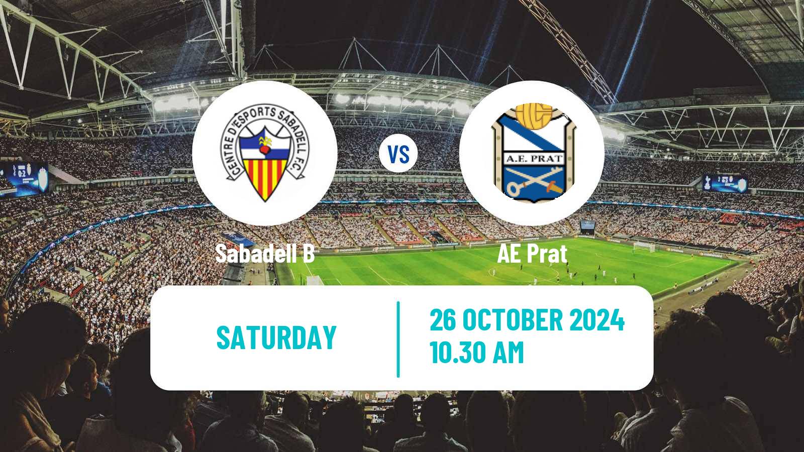 Soccer Spanish Tercera RFEF - Group 5 Sabadell B - Prat