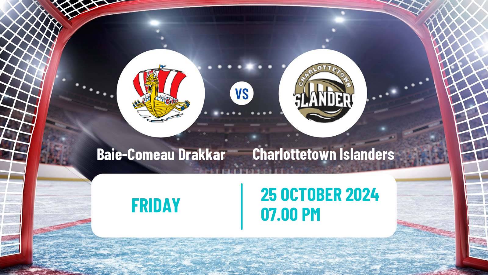 Hockey QMJHL Baie-Comeau Drakkar - Charlottetown Islanders