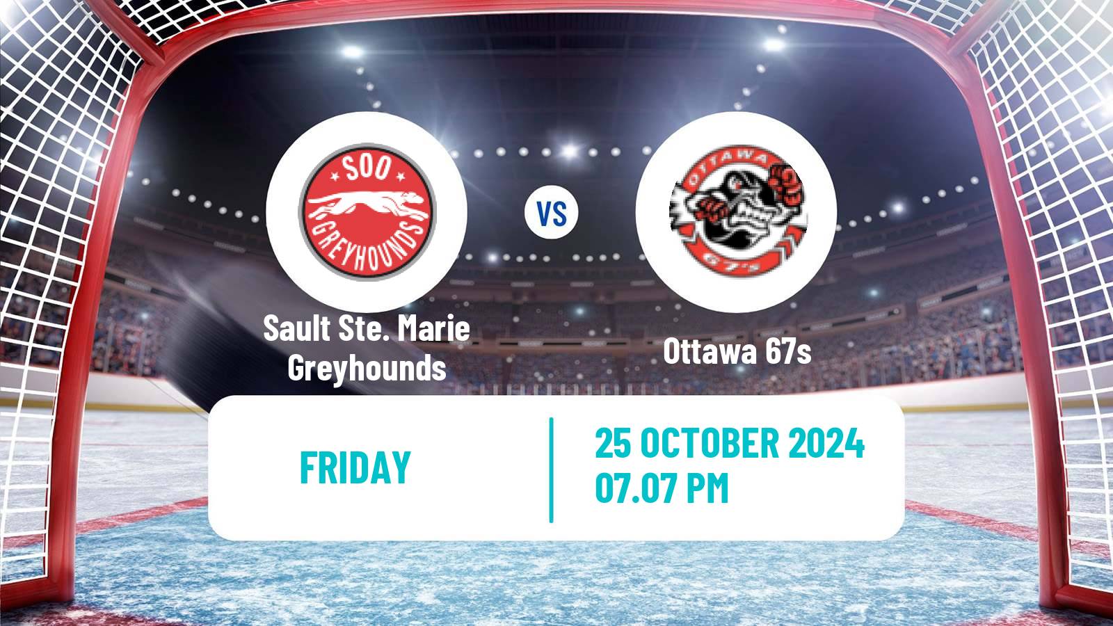 Hockey OHL Sault Ste. Marie Greyhounds - Ottawa 67s