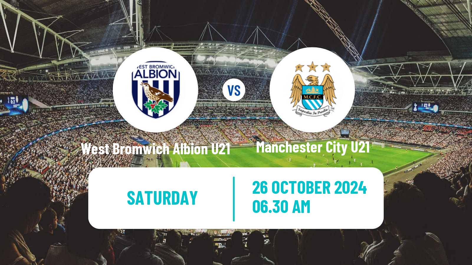 Soccer English Premier League 2 West Bromwich Albion U21 - Manchester City U21